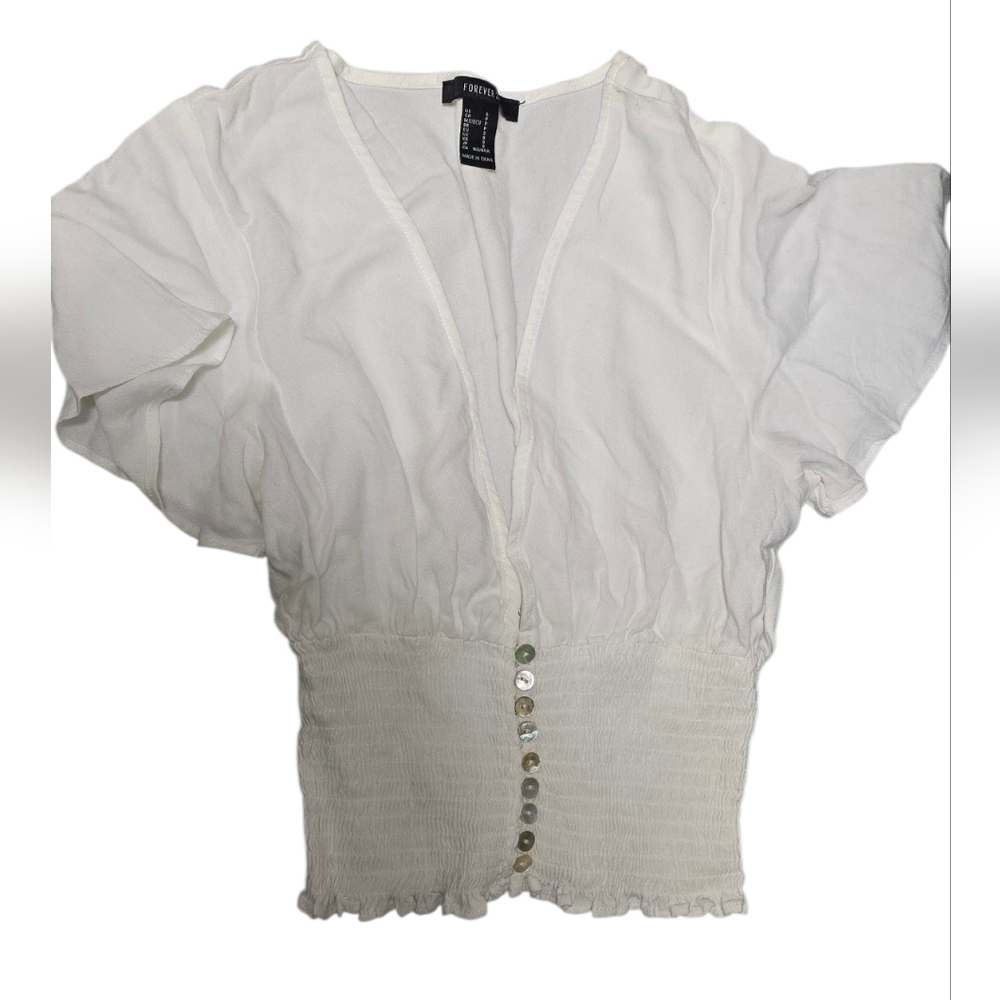 Forever 21 White Blouse